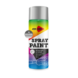 -  AIM-ONE 450  ().Spray paint silver 450ML SP-S36